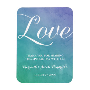 Magnet Flexible Aquarelle mariage préféré