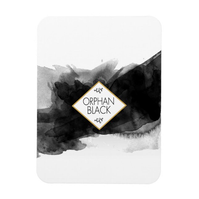 Magnet Flexible Aquarelle noire noire (Vertical)