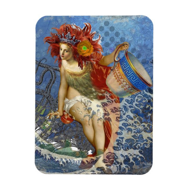 Magnet Flexible Aquarius Mermaid Bleu gothique (Vertical)