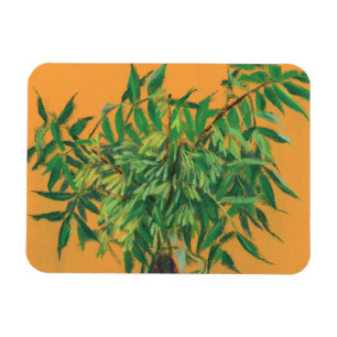 Magnet Flexible Arbre à cendres, vert jaune verdure estivale art f