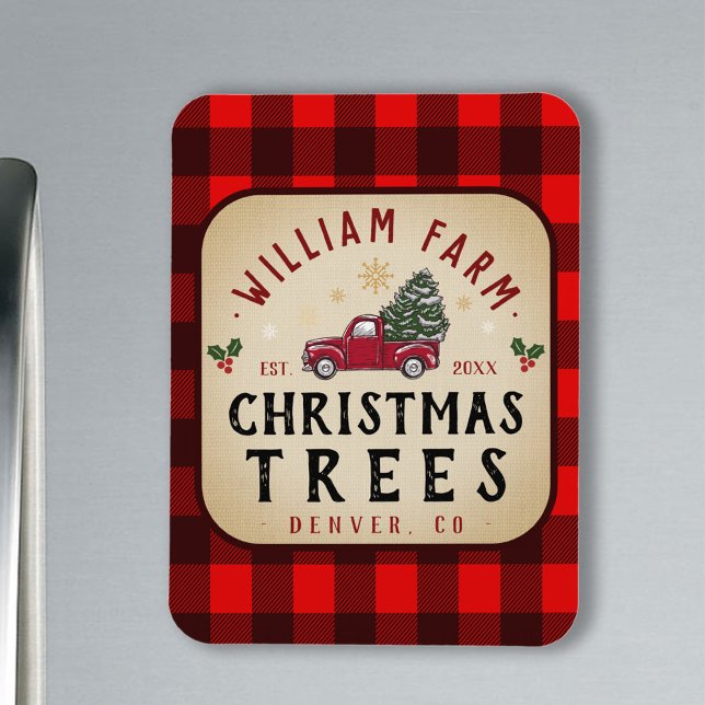 Magnet Flexible Arbre de Noël Agritourisme Pine Arbres style ferme (Créateur téléchargé)
