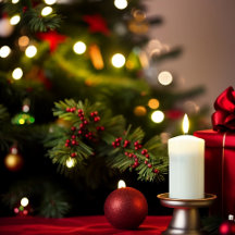 Arbre De Noël Aux Bougies