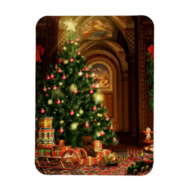 Magnet Flexible Arbre de Noël et cadeaux (Vertical)