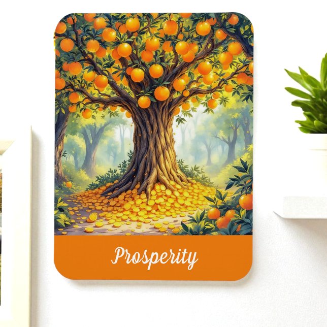 Magnet Flexible Arbre orange nature richesse abondance prospérité (Créateur téléchargé)
