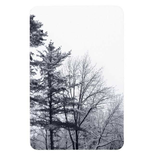 Magnet Flexible Arbres couverts de neige : Verticaux (Vertical)