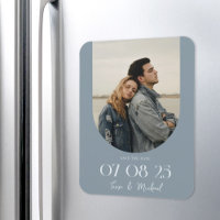 Arc Boho moderne photo Dusty Blue Enregistrer la d
