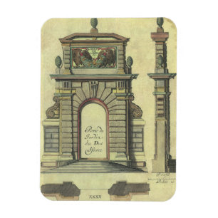 Magnet Flexible Arc de porte de jardin vintage, architecture de la