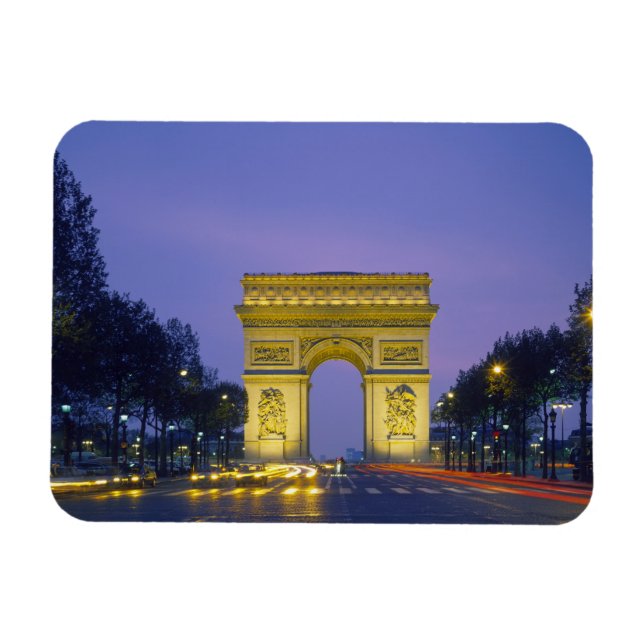 Magnet Flexible Arc de Triomphe, Paris, France, (Horizontal)