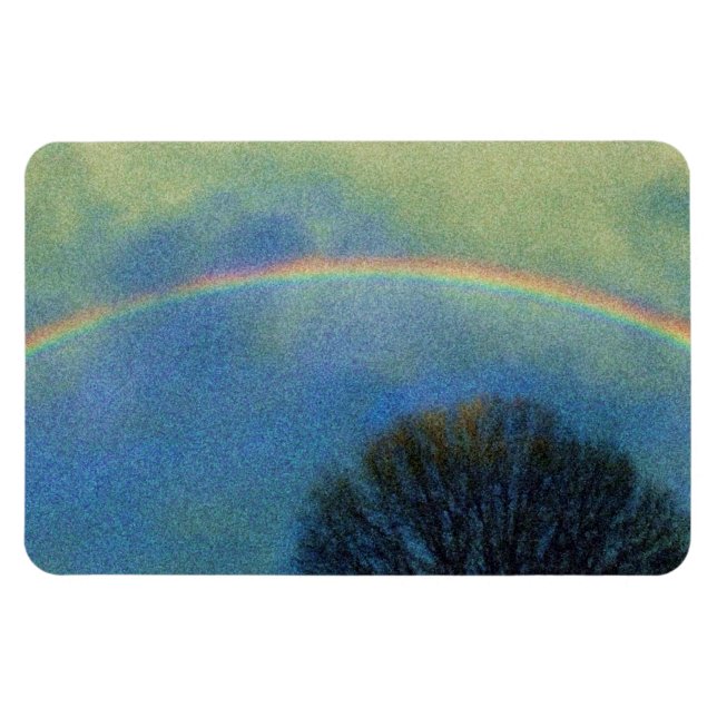 Magnet Flexible Arc-en-ciel complet en style Seurat (Horizontal)
