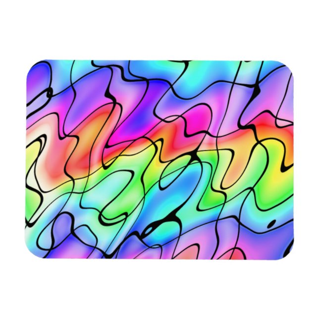 Magnet Flexible Arc-en-ciel de Squiggles (Horizontal)