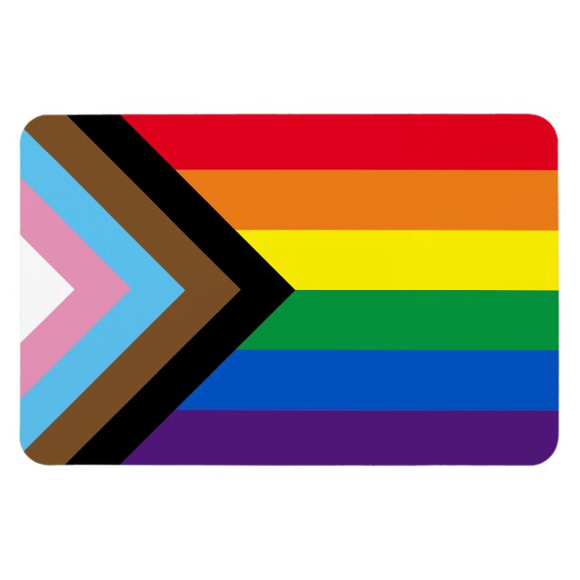Magnet Flexible Arc-en-ciel Lgbtq drapeau de la diversité gay (Horizontal)