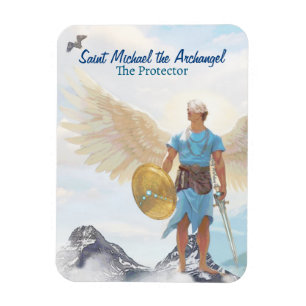 Magnet Flexible Archange Michael Protection Angel Courage Saint