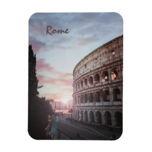 Magnet Flexible Architecture antique Rome coucher de soleil ville