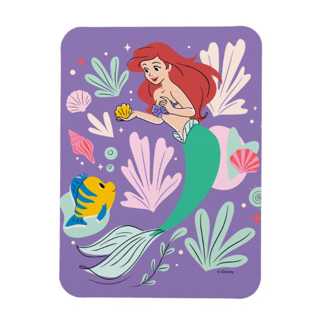 Magnet Flexible Ariel & Flounder’s Undersea Shell-abration ! (Vertical)