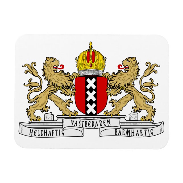 Magnet Flexible Armoiries d'Amsterdam (Horizontal)