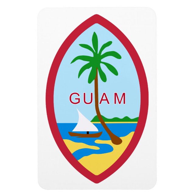 Magnet Flexible Armoiries De Guam (Vertical)