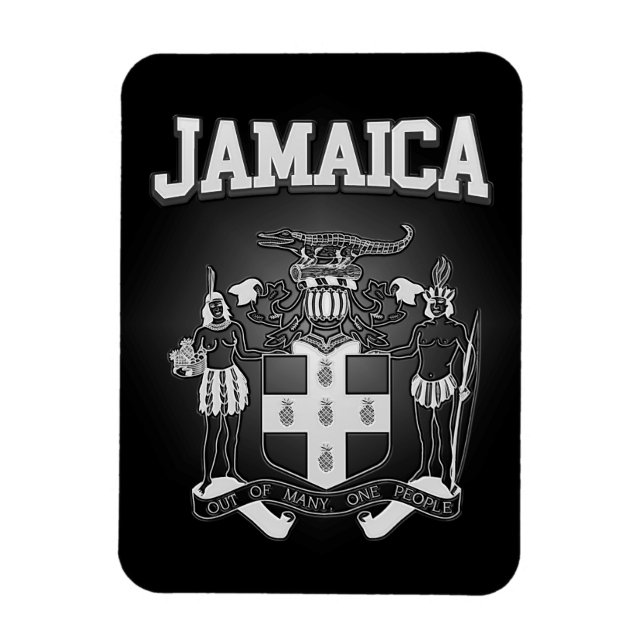 Magnet Flexible Armoiries de Jamaïque (Vertical)