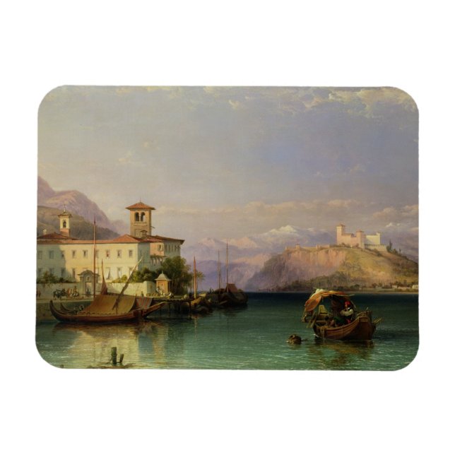 Magnet Flexible Arona et le Château d'Angera, Lac Majeur, 185 (Horizontal)