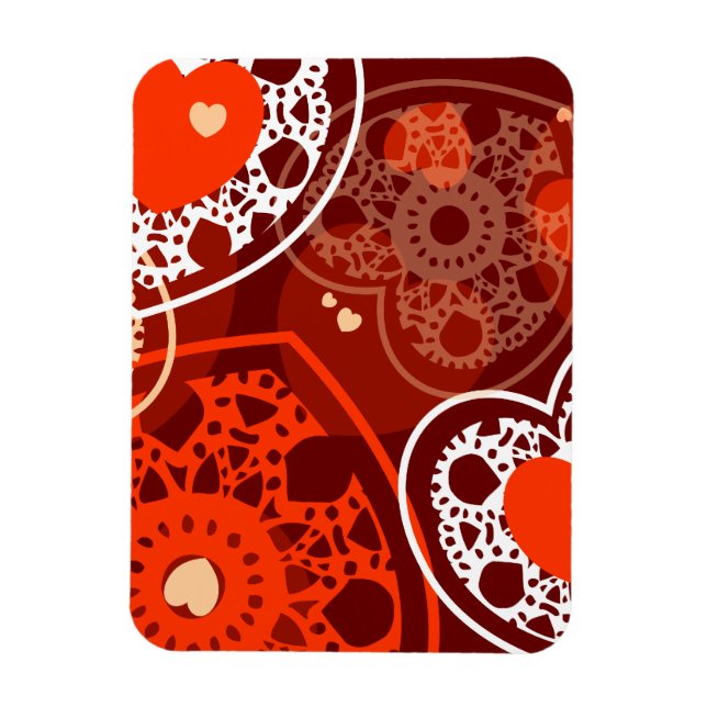 Magnet Flexible Arrière - plan de coeur, aimant de qualité supérie (Vertical)