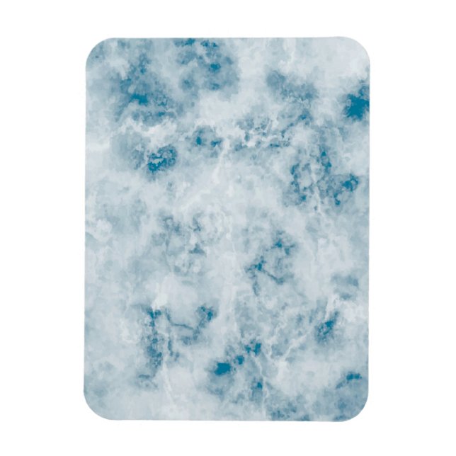 Magnet Flexible Arrière - plan de texture bleu marbre (Vertical)