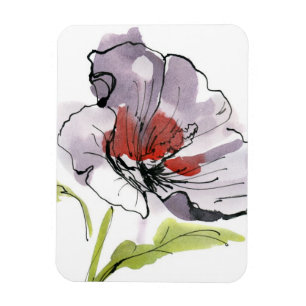 Magnet Flexible Arrière - plan floral peint par résumé 3