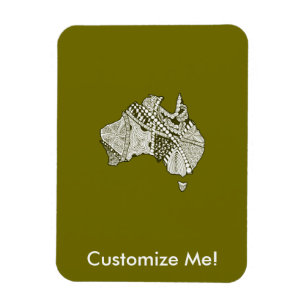 Magnet Flexible Art carte australien
