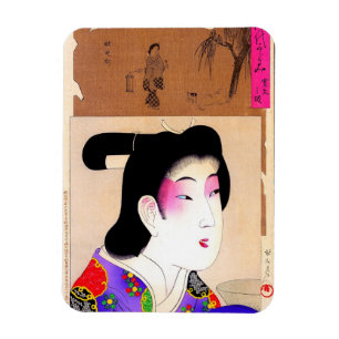 Magnet Flexible Art classique japonais oriental frais de dame de