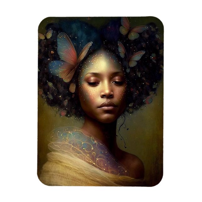 Magnet Flexible Art de la déesse noire (Vertical)