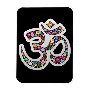 Magnet Flexible Art du symbole floral Namaste