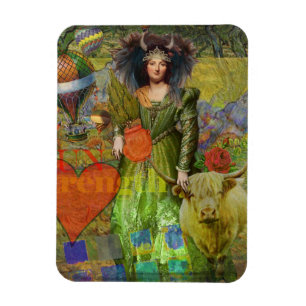Magnet Flexible Art gothique de l'Imaginaire de Taurus vintage
