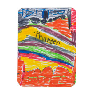 Magnet Flexible Art ou photo de souvenir d'illustration d'enfants