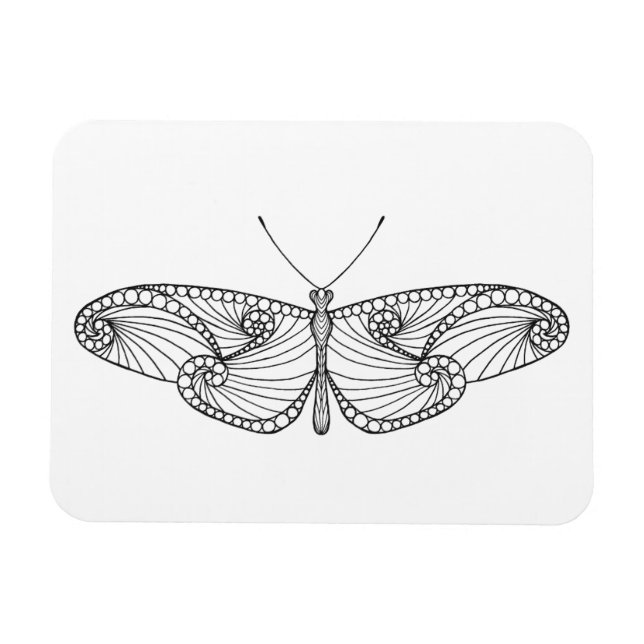 Magnet Flexible Art papillon inspiré (Horizontal)