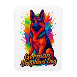 Magnet Flexible Art Pop berger allemand - Neon Mu coloré