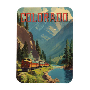 Magnet Flexible Art Vintage voyage du Colorado