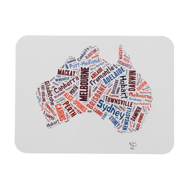 Magnet Flexible Art Word Australie (Horizontal)
