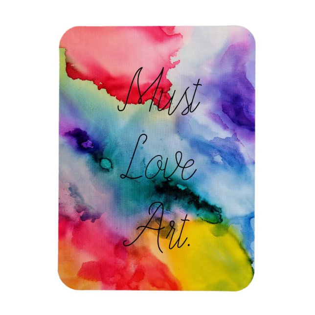 Magnet Flexible Artisan Creative Splashes de l'aquarelle (Vertical)