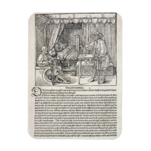 Magnet Flexible Artiste à l'aide de la machine de dessin de Durer