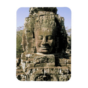 Magnet Flexible Asie, Cambodge, Siem Reap. Angkor Thom, têtes de
