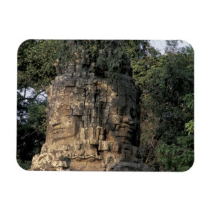 Magnet Flexible Asie, Cambodge, Siem Reap. Imposantes sculptures e