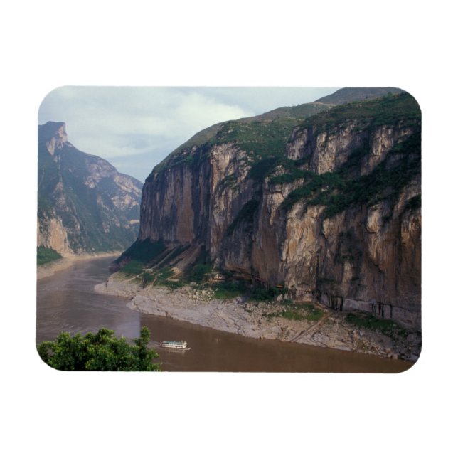 Magnet Flexible Asie, Chine, fleuve Yangtze, Trois Gorges. (Horizontal)