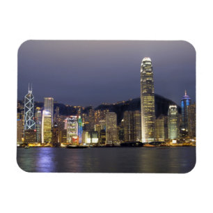 Magnet Flexible Asie, Chine, Hong Kong, vue de la ville et 2