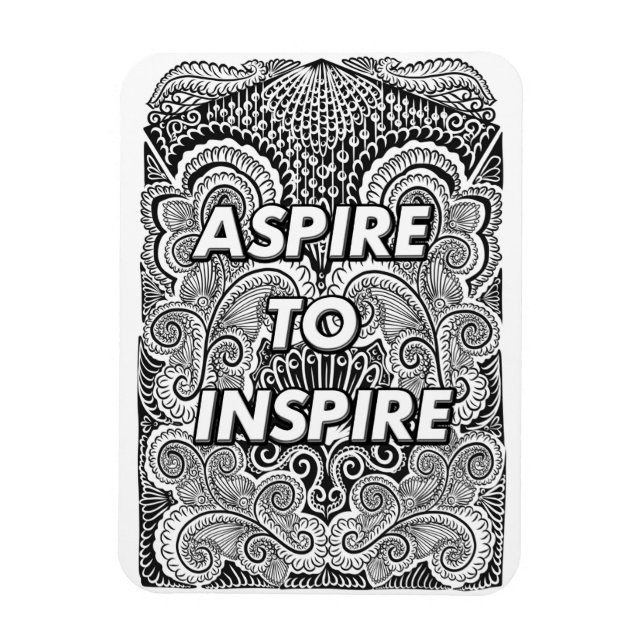 Magnet Flexible ASPIRE À INSPIRER - Devis de déclaration positive (Vertical)