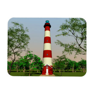 Magnet Flexible Assateague Lighthouse, la Virginie Easterm Shore