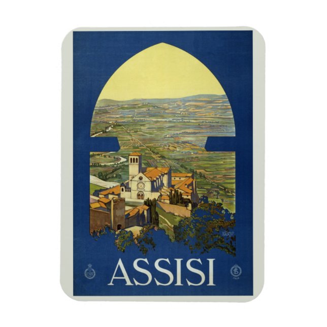 Magnet Flexible Assisi Pérouse Italie (Vertical)
