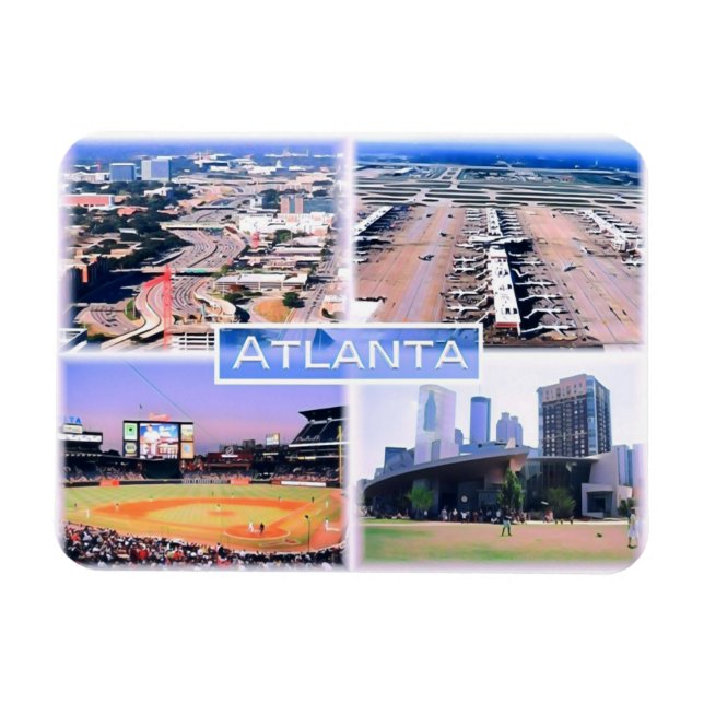 Magnet Flexible Atlanta - Mosaic - Usa - (Horizontal)