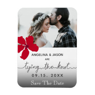 Magnet Flexible Attacher le nœud Photo Mariage Enregistrer la date