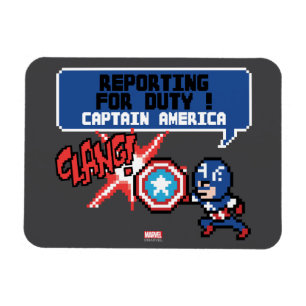 Magnet Flexible Attaque de Captain America 8Bits - À vos ordres !