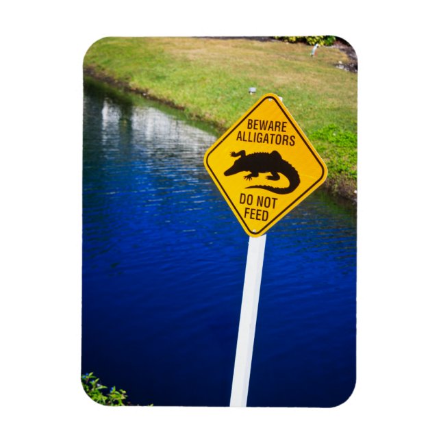 Magnet Flexible Attention Les Alligators Ne Se Nourrissent Pas (Vertical)