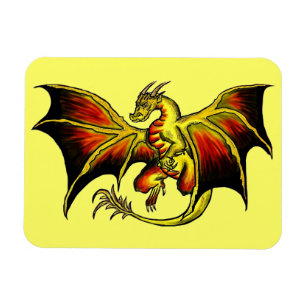 Magnet Flexible Attitude artistique rectangle magnétique de dragon