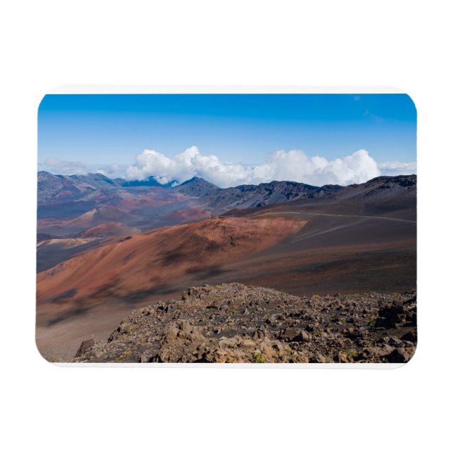 Magnet Flexible au-dessus du cratère haleakala le long du sentier  (Horizontal)